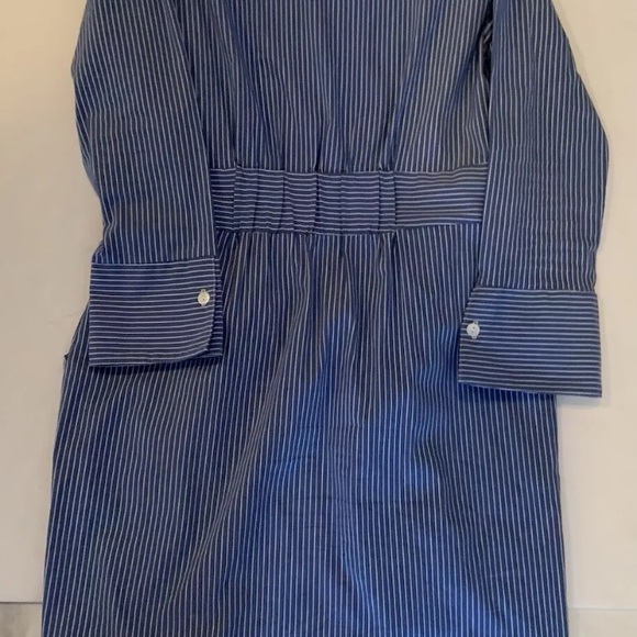 Joseph Ribkoff Woman’s Size 8 Blue & White Striped Button Down With Tie - Picture 8 of 12